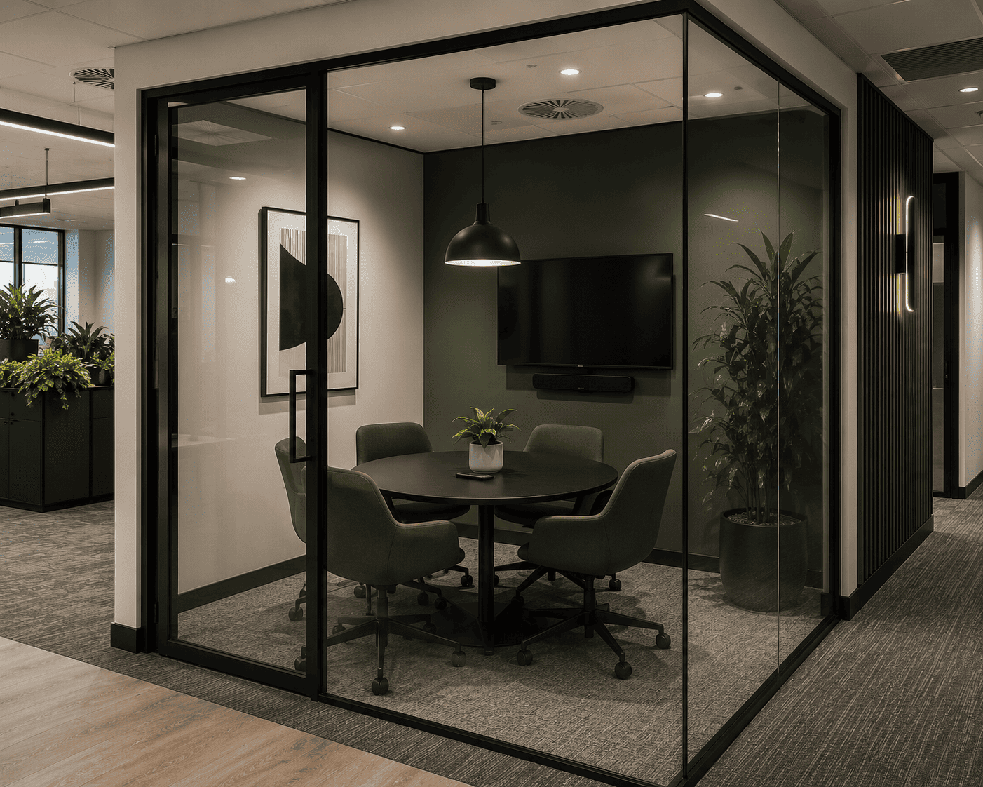 Office refurbishment delivered around a working business, phased out of hours